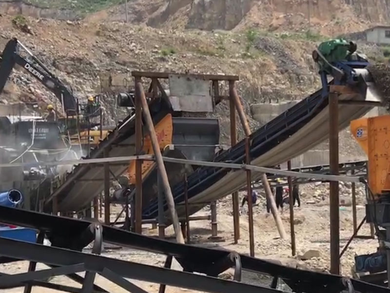 新疆碎石機生產線現場